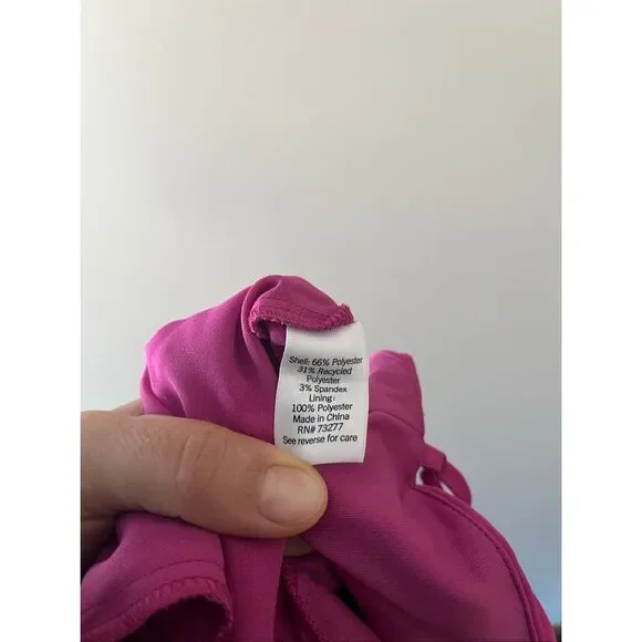 Nine West Magenta Daisy V-Neck Cropped Jumpsuit Size Medium NWT - Picture 6 of 9